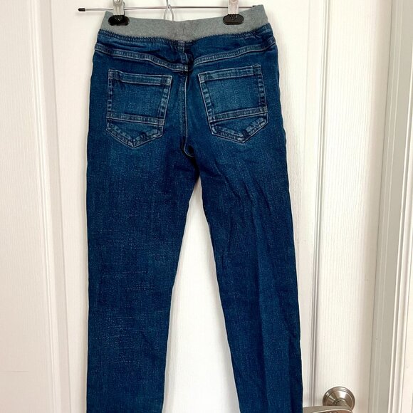 Hanna Andersson Slim Fit Pull-on Waist Jeans Reinforced Knees Boys Size 12 - Picture 7 of 10
